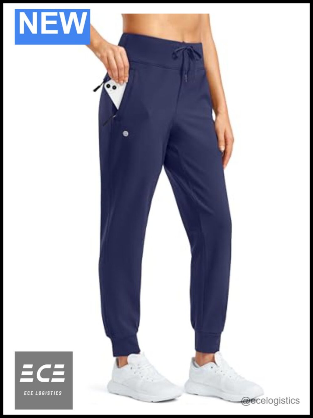 Fleece Lined Joggers Water Resistant Hiking Pants High Waisted